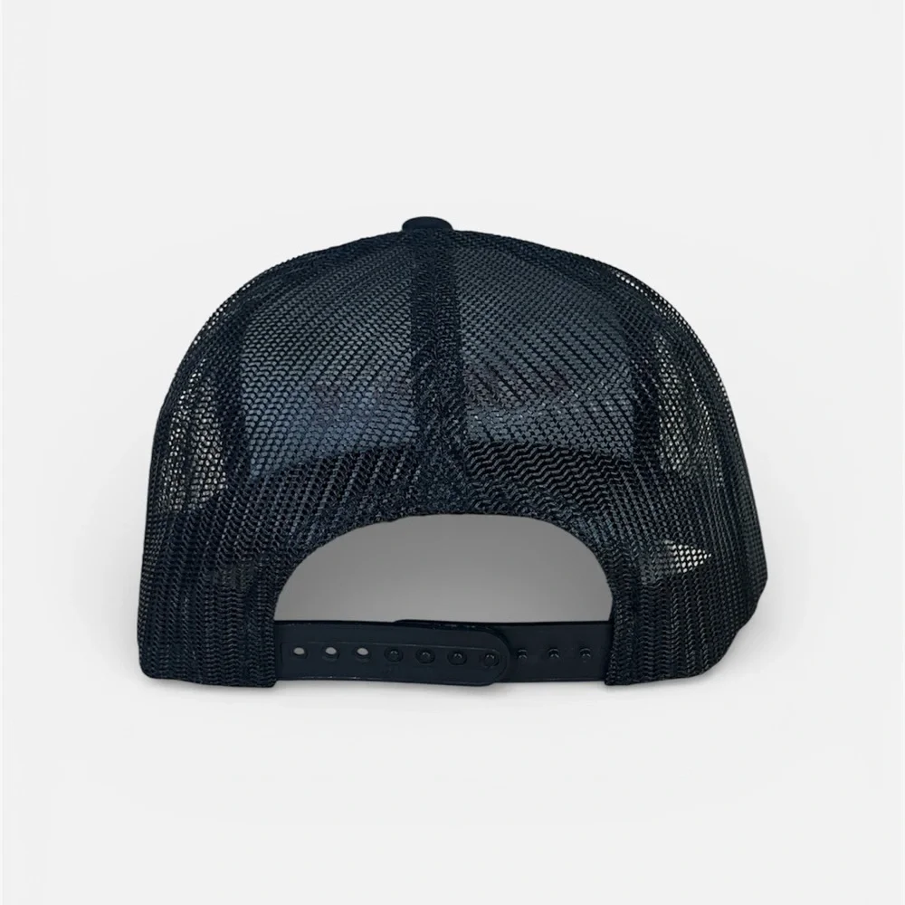 Black Snapback Hat with Red 'PURPLE ATL' Design
